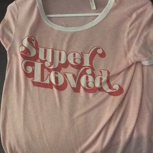 Pink super loved tee